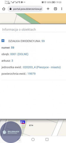 Działka Sprzedaż Pieszyce Dolna 3